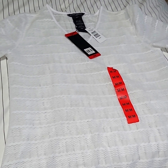 White mesh bathing suit cover - Picture 1 of 3